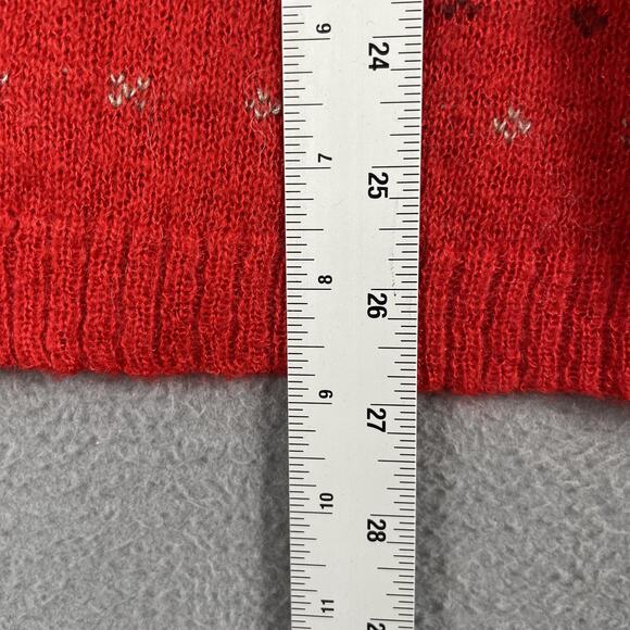 Woolrich Sweater Womens Medium Fair Isle Buffalo Sheep Wool Mohair Blend Pullove - Picture 9 of 9